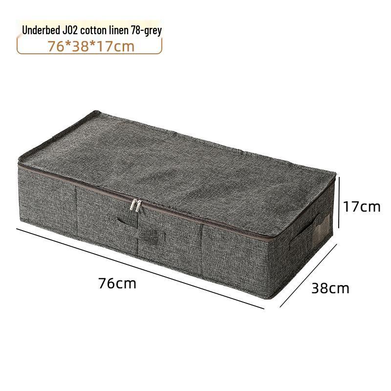 Prachotěsná a vlhkotěsná skládací úložná taška pod postel na přikrývky – Viditelné a multifunkční řešení pro koleje