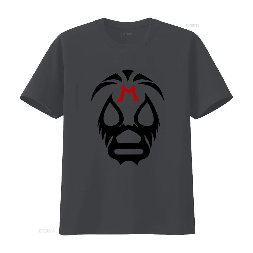 Mil Mascaras Mexican Wrestler Mask T Shirt Lucha Libre Themed Authentic Artisan Crafted vintage Washed homme Comfortable