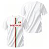 Portugal Football Shirt Print Soccer Jersey National Team Fans Tops