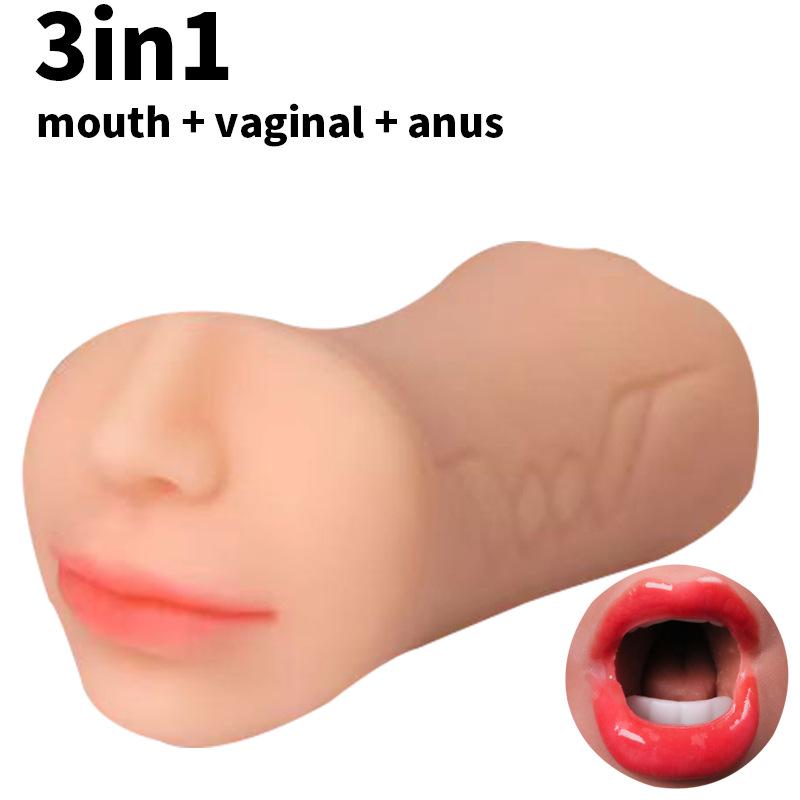 Men's Dual-Headed Three-Hole Masturbator Cup