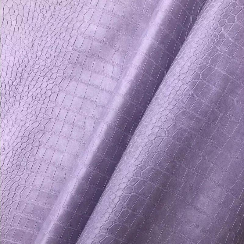 

50 X 138 см, глянцева рельєфна текстура крокодила, штучна шкіра в рулоні, синтетична шкіряна тканина для рукоділля для оббивки DIY. 50x138cm