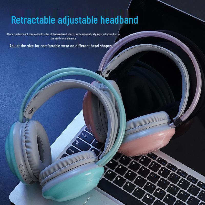 Y680 Bluetooth RGB Color Changing Gaming Headset with Headband - E-sports Style