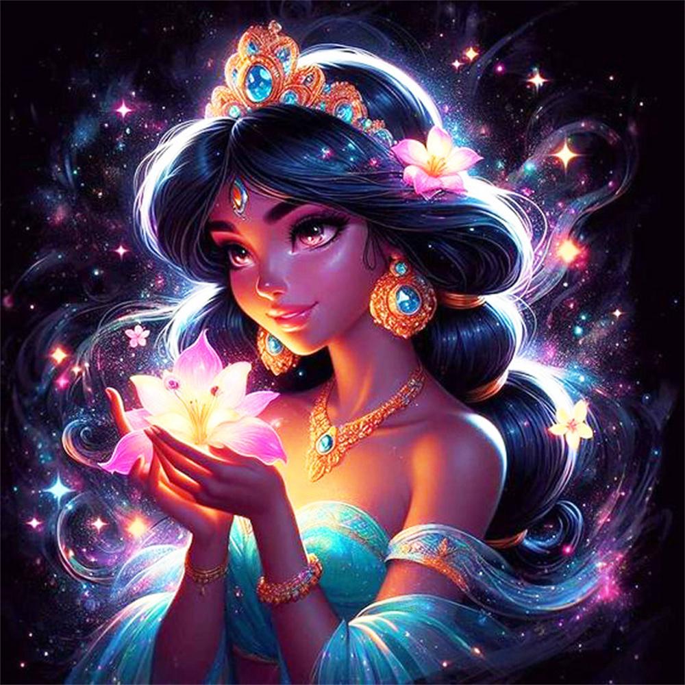 Disney Full Drill Diamond Painting Cartoon Elsa Rhinestone Pictures Embroidery Princess 5D DIY Mosaic Art Jasmine Decor for Home