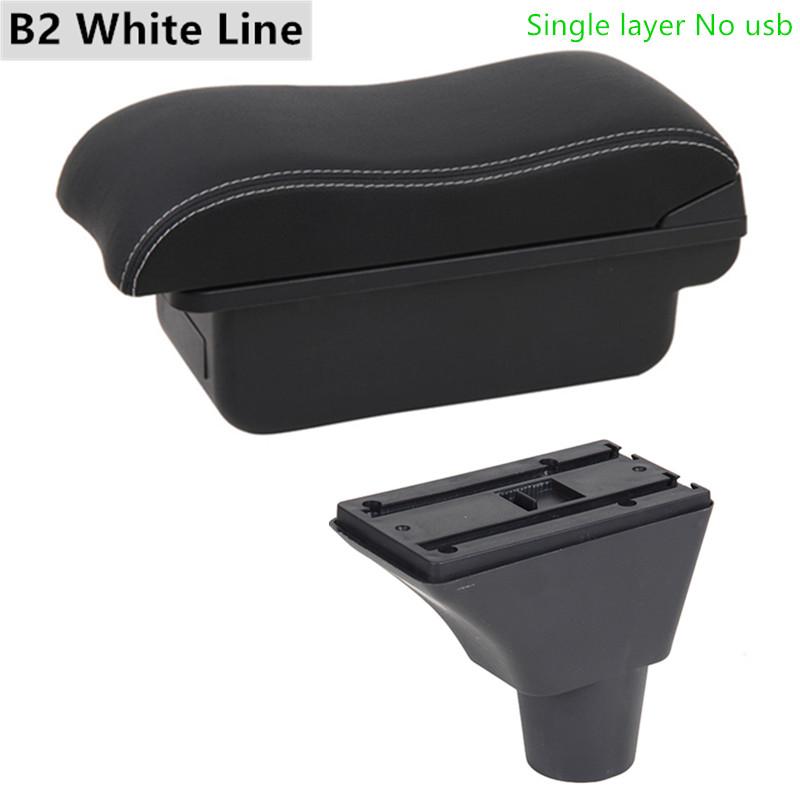 For Seat Ibiza Armrest Box Ibiza 6j Ibiza 6L Central Store Content Storage Box with Cup Holder Products with USB Accessories