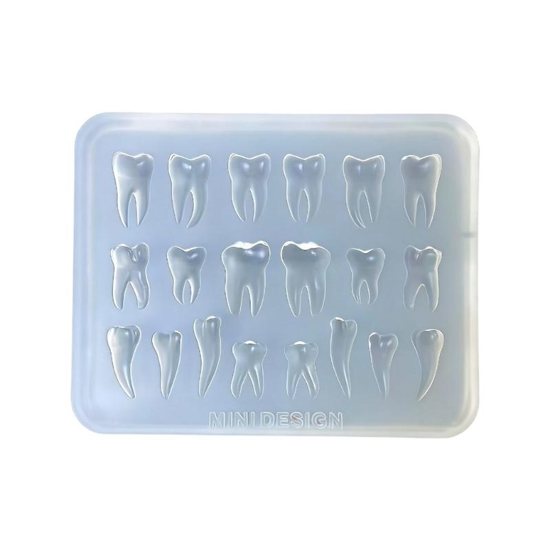 Easy To Use Silicone Dental Mould for Beginners Creating Teeth Shapes In Craft with Food Safe Materials