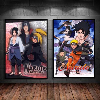 Carteles y pinturas de personajes de Naruto, regalos de amigos, pegatinas de pared, sala de estar clásica de alta calidad
