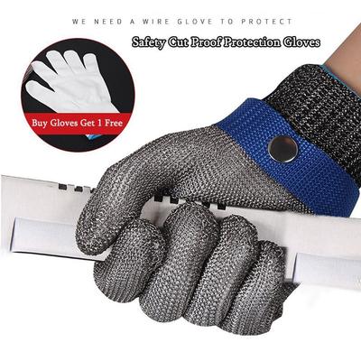 Gardening Tools Stainless Steel Metal Safety Cut Proof Protection Gloves Stab Resistant Glove
