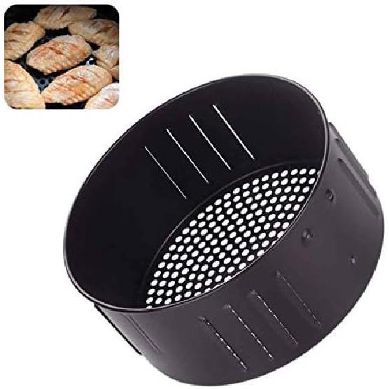 Universal Air Fryer Replacement Basket, Non Stick Air Frying Baking Pan Dish Kitchen Roasting Tin Cooking Drain Oil Baking Tray, Dishwasher Safe