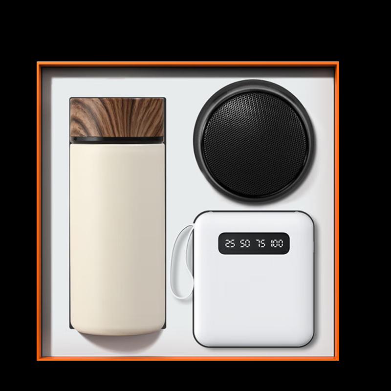Smart Insulated Mug, Power Bank & Speaker Business Gift Set