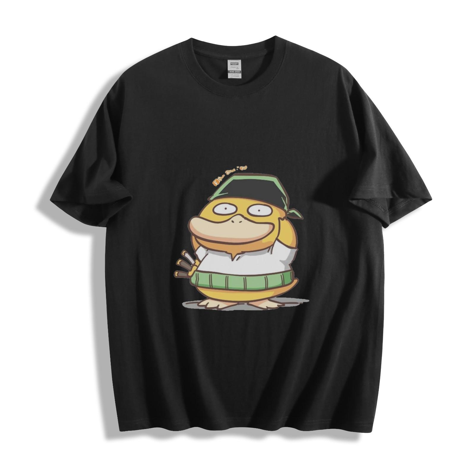 Psyduck Ninja T-Shirt Mens Womens Tees Top - Cute Chibi Psyduck Warrior Unisex Tee XL