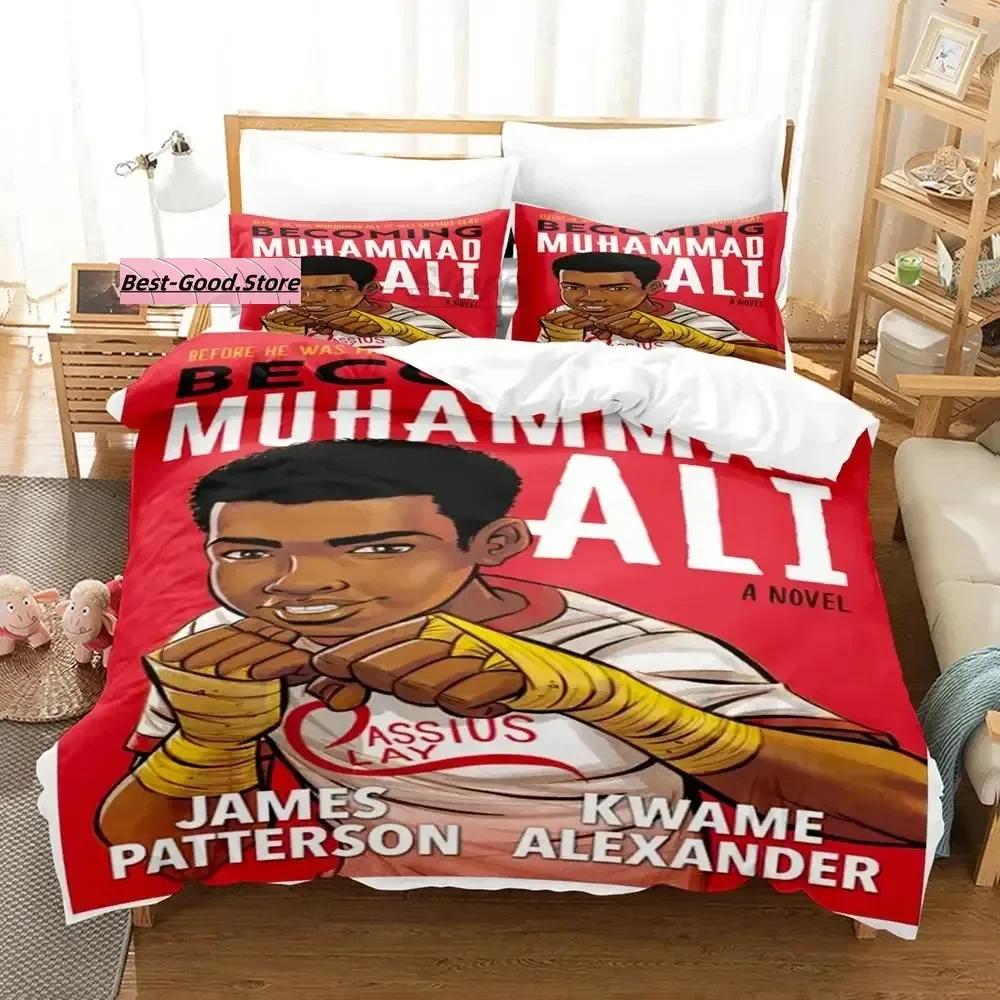 

Comforter Muhammad Ali Bedding Set Single Twin Full Queen King Size Bed Set Aldult Kid Bedroom Duvet Sets 3D Print Bed Comforter (quilt)-EU Single(135*200cm)3pcs