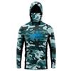 Mens Quick-Dry Hooded Sun Protection Fishing Cycling Jersey Breathable Long Sleeve Outdoor Sportswear