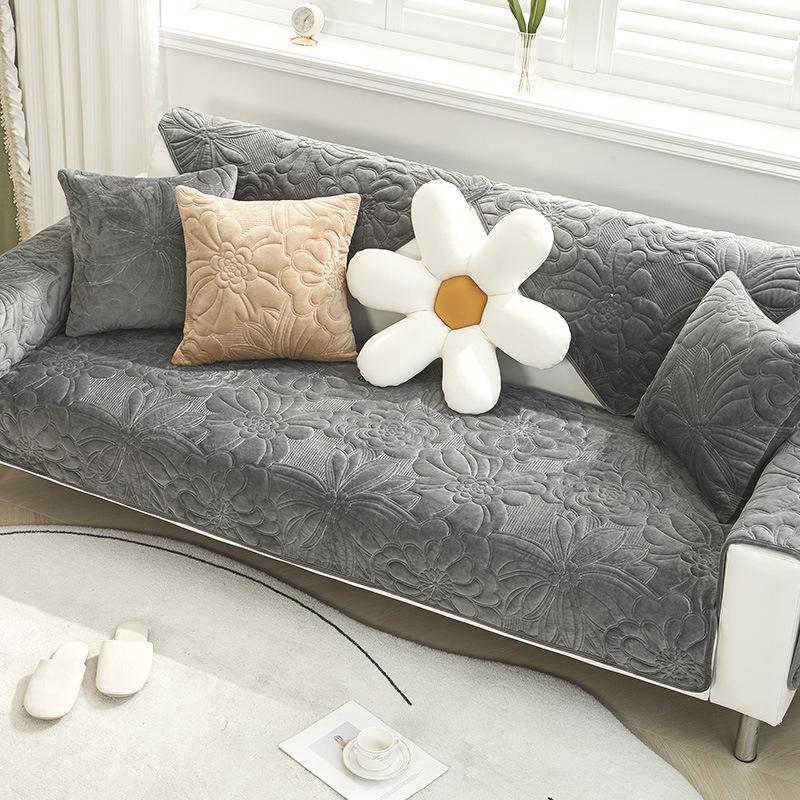 

Современная простая подушка для дивана, универсальный нескользящий чехол для четырех сезонов, всевключающий, подходящий ко всему, модный чехол для подушки сиденья, полотенце, осень и зима 70*70cm