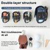 Golf Ball Waist Bag with Clip Waterproof Faux Leather Golf Ball Tee Tools Accessories Organizer Pouch Holder Men Women Golf Enthusiasts Gift