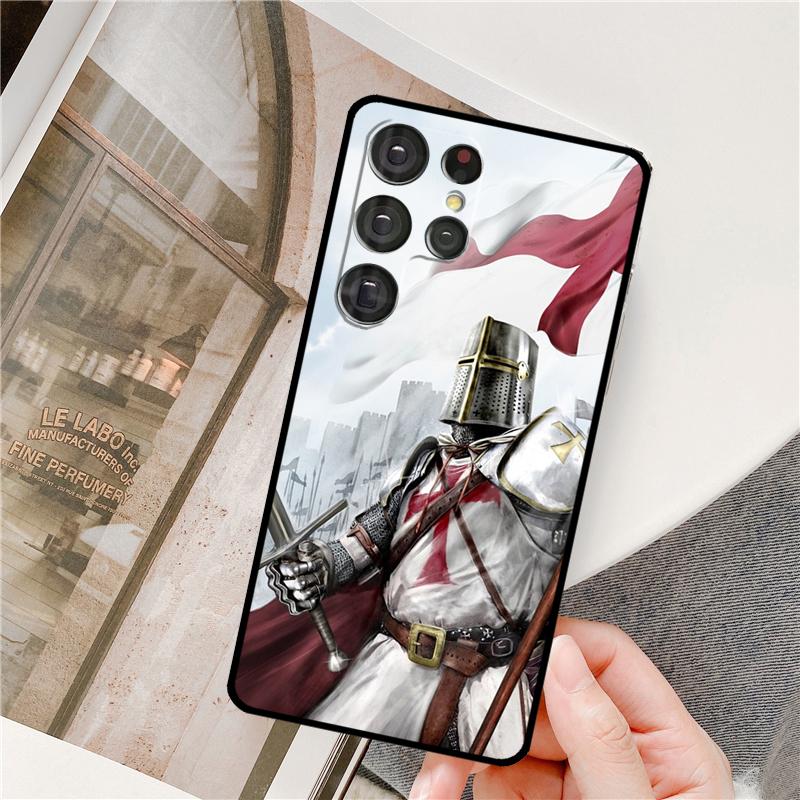 Templar Knight For Samsung Galaxy S22 Ultra S21 Ultra Note 20 S20 FE S8 S9 S10 Note 10 Plus Phone Case