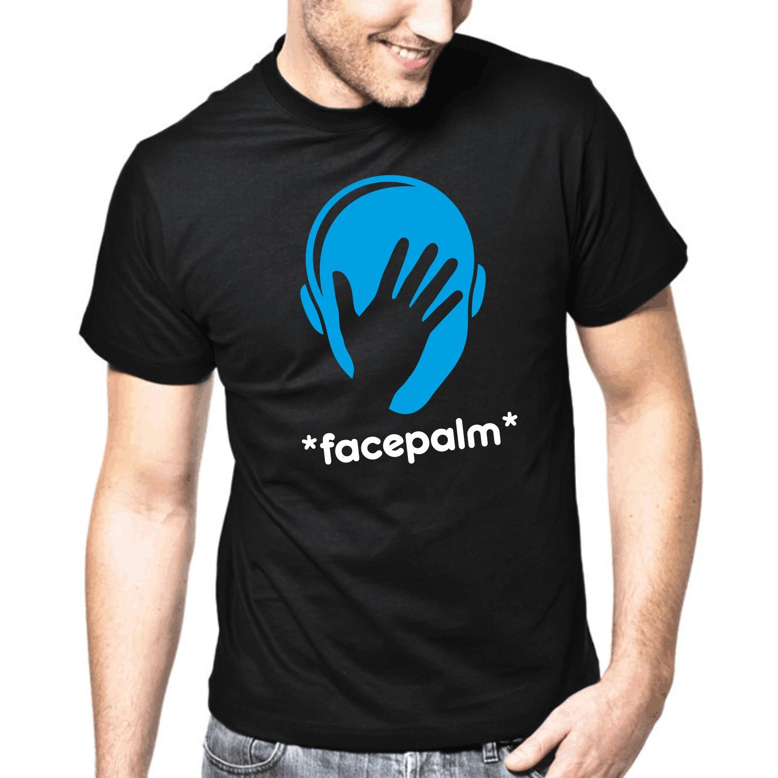Men s and Women s T-shirts facepalm face palm face palm nerd gamer geek sayings gift funny XXXXL