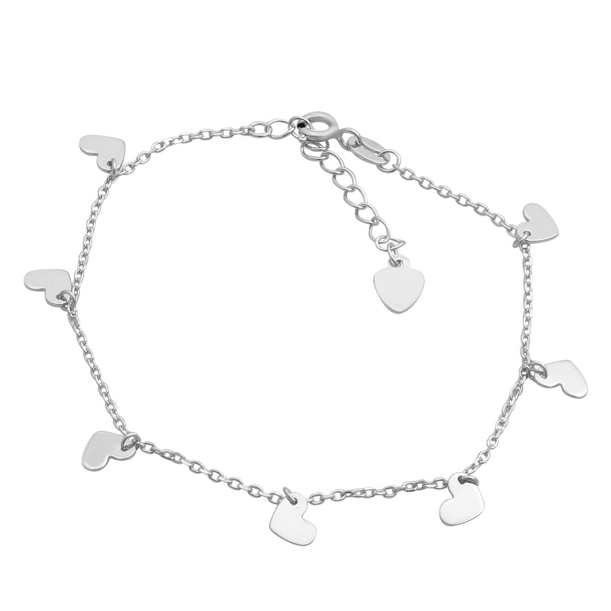 

Silver bracelet without stones, product weight 2.06 gr (2183952) 17-20cm