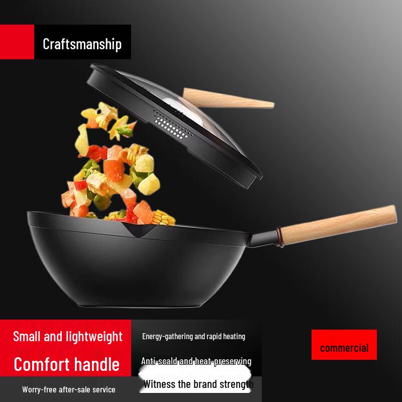 Suo Le 30cm Non-Stick Wok Frying Pan Set