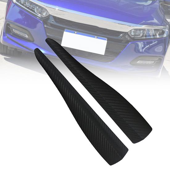 2Pcs Bumper Protective Grain Practical Universal Anti-collision Strip Carbon Car Corner Protector for Car