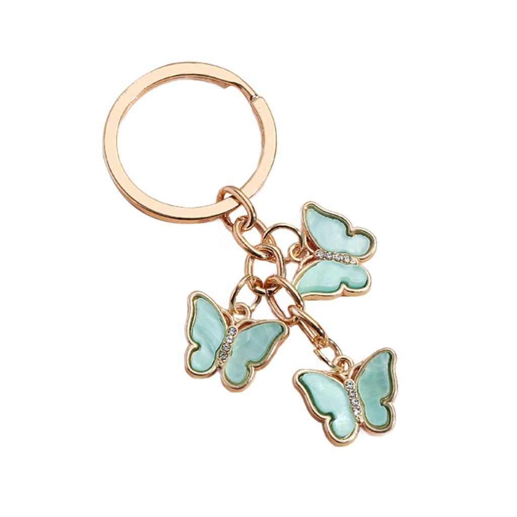 Butterfly Keychain Pendant Charms Car Keyring Hanging Ornament Party Favor for Handbag Purses Bag Wallet Decorations