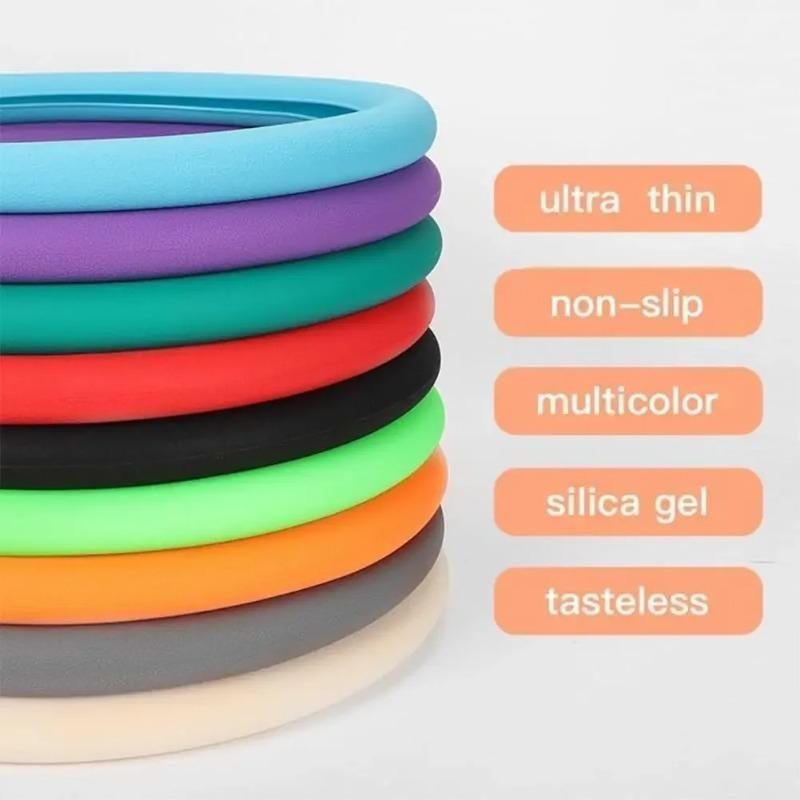 Universal Anti-Slip Silicone Steering Wheel Cover - Comfort Grip for 14-16 Inch Wheels, All-Weather Use & Easy Installation
