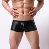 Men Boxers U Convex Breathable Solid Color Smooth Surface Slim Fit Anti-septic Mid Waist Elastic Men Underpants for Daily Wear