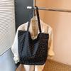 Summer new beautiful personalized casual shoulder bag female students class niche commuting tote big bag