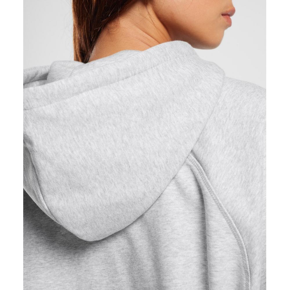 Gymshark Training Oversized Fleece Hoodie Light Grey Core Marl B5a7n Gbcn