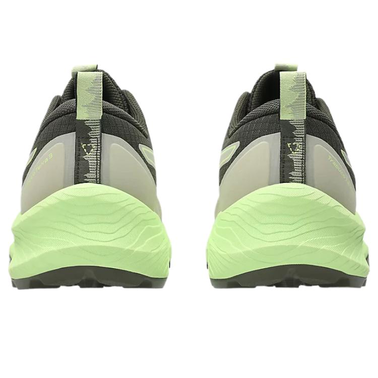 Asics Trabuco Terra 3 Stilingi Minimalistiniai Madingi Patvarūs Žemo profilio Bėgimo takais batai Vyriški Sportbačiai Žali 1011C152-301