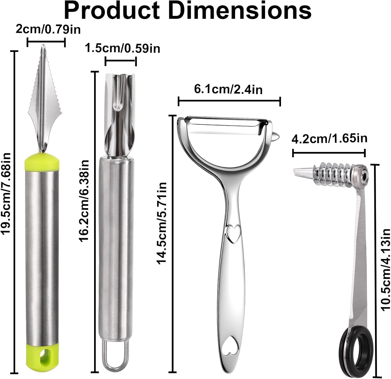 

Spiral Vegetable Cutter Set with V-Shaped Carving Cutting Tool, Peeler peeling and Flower-Shaped Fruit Carver United States
