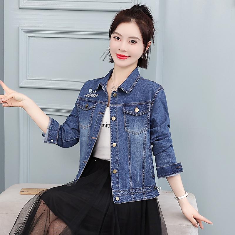 Short Jacket Women's Denim Korean Version Women's Loose Top Minimalist Jacket