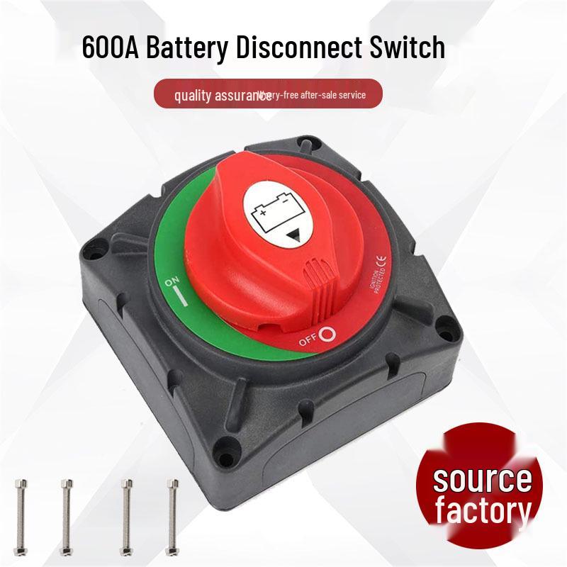 

600A High Current Battery Disconnect Switch for Yacht, RV, Truck, ATV, UTV - Main Power Knob Switch Yacht