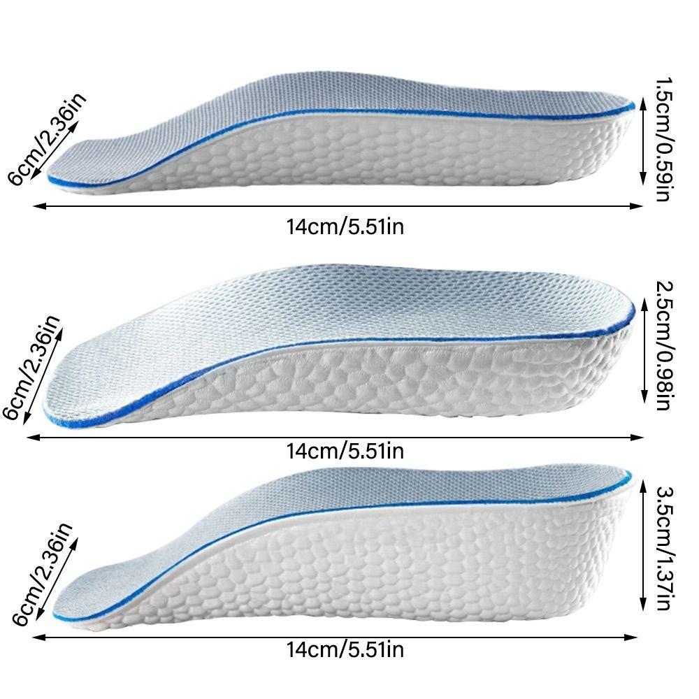 Arch support Invisible height Insole Breathable Increasing Half Insole Half Insole for Men Women