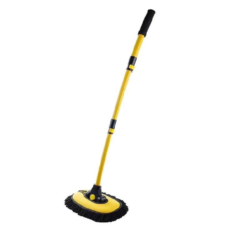 Autowaschbürste Autoreinigungsbürste Teleskopischer Langer Griff Mopp Weiches Haar Chenille Besen Fensterwaschbürste