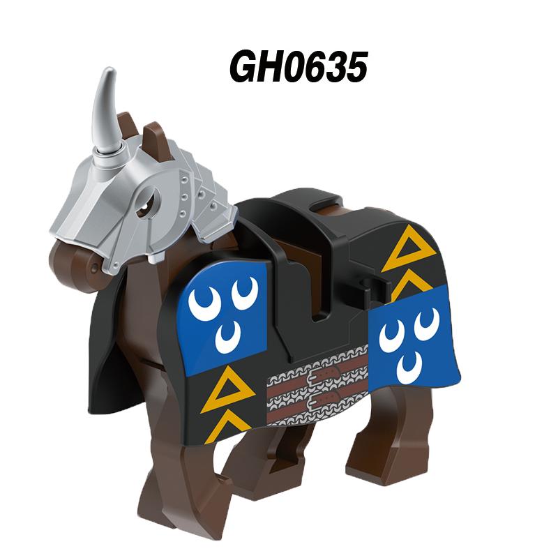 Medieval Military Europe King Soldier Figures Building Blocks Castle Lion Knight Sword Infantry Weapon Warrior Bricks Toys Gifts