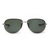 Retro Classic Green Pilot Men Sunglasses High Quality Spring Hinge Aviation Polarized Sun Glasses Fashion Driving Shades SZ7037
