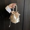 Borsa a mano - Design su piccola scala - Borsa a secchiello con coulisse - Borsa a tracolla singola di alta gamma