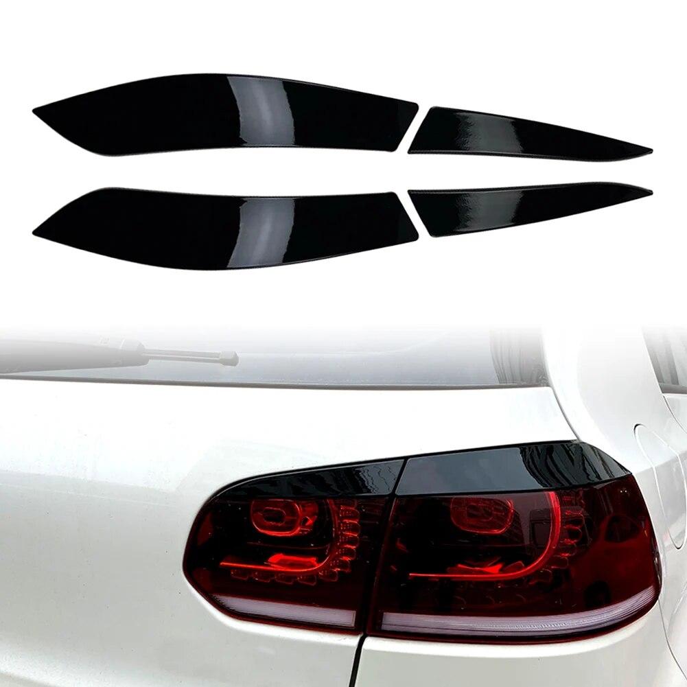 4PCS Rear Tail Light Lamp Eyelid Trim Cover For Golf 6 MK6 2008 2009 2010 2011 2012 2013 Headlights Eyebrow Eyelids Trim