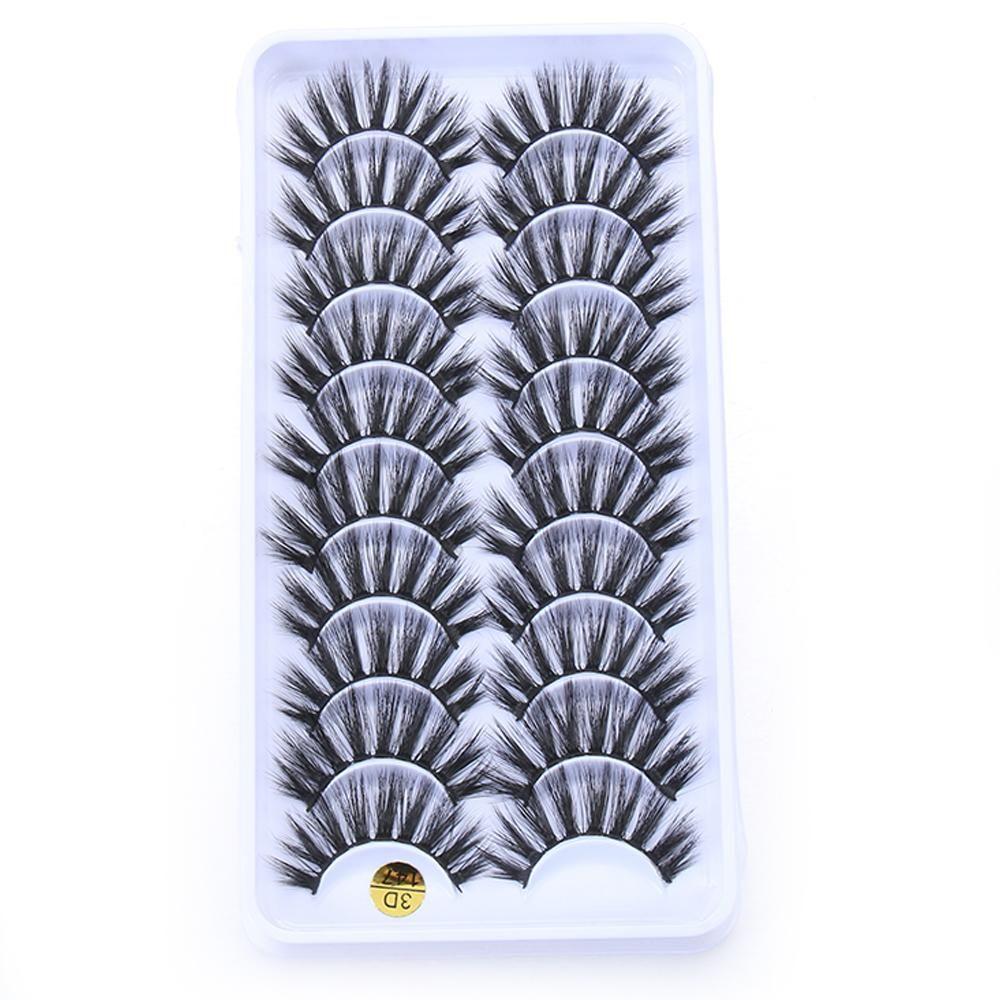 Fluffy Wsipy Crisscross False Eyelashes Thick Long Eyelashes Extension Tools 3D Faux Mink Hair
