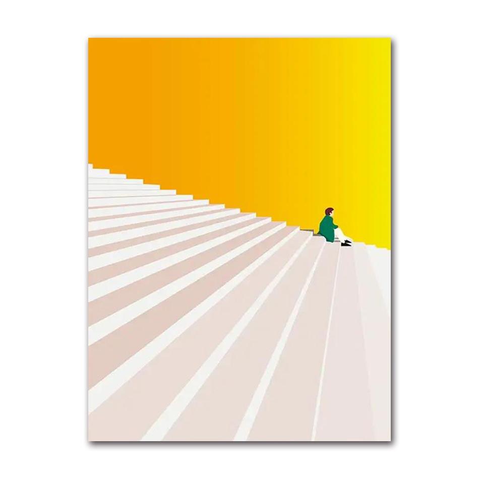Wall Art Canvas Painting, Posters & Impressions Humorous Posture, Color Pictures, Modern Living Room, Home Decor