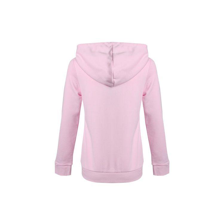 Adidas Logo Print Knit Hooded Sweatshirt American Vintage Women Sweatshirt Pink GM5619