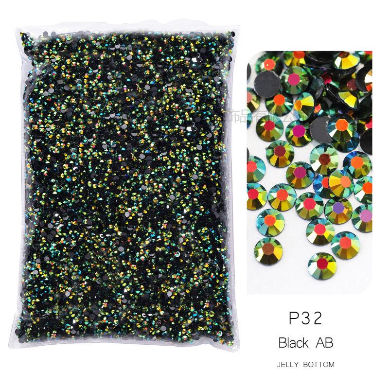 Jelly Resin Flat-Bottomed Diamond, Nail Art Beauty, Mobile Phone Case Decorative Rhinestone Diy Decorative Clothing Accessories