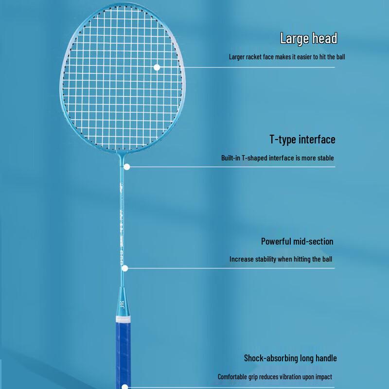 361° Durable Beginner Badminton Racket Set
