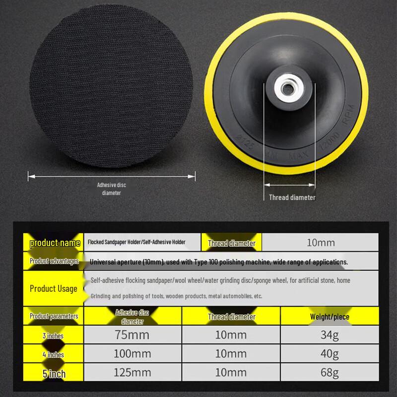 Electric Plastic Polishing Disc for Wall Sander