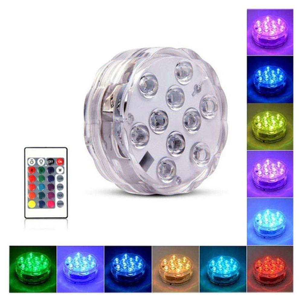 Pool Outdoor Underwater Garden Night Lamp Pool Light Party Decoration Submersible LED Lights