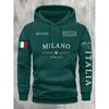 ITALIA MILANO Herre Dame Hettegenser Utendørs Gate Tilfeldig Sport Ferie Trend Vår Høst Vinter Par Genser Topp Klær