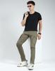Monte Carlo Men's Slim Fit Solid Cargo Pants