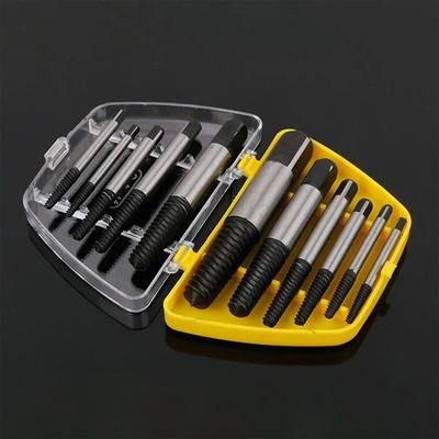 5/6Pcs Damaged Broken Screw Remover Extractor,Drill Bits Steel Durable Easy Out Remover Tool,Works On Wood and Machine Screws