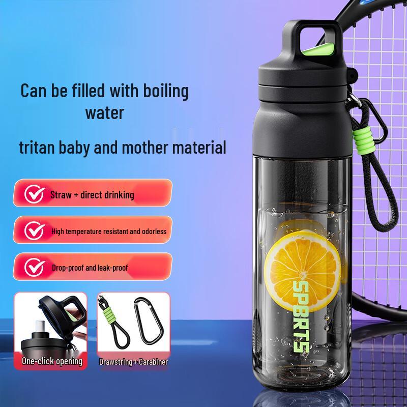 LINGCHEN LICHEERS Ritan 304L SS Dual-Drink Sports Bottle