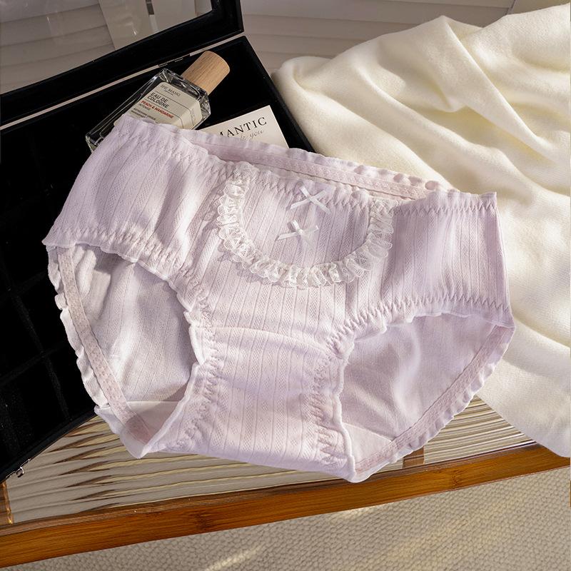 

Женское новое хлопковое удобное нижнее белье с закрытыми бедрами для весны и осени XL фиолетовый